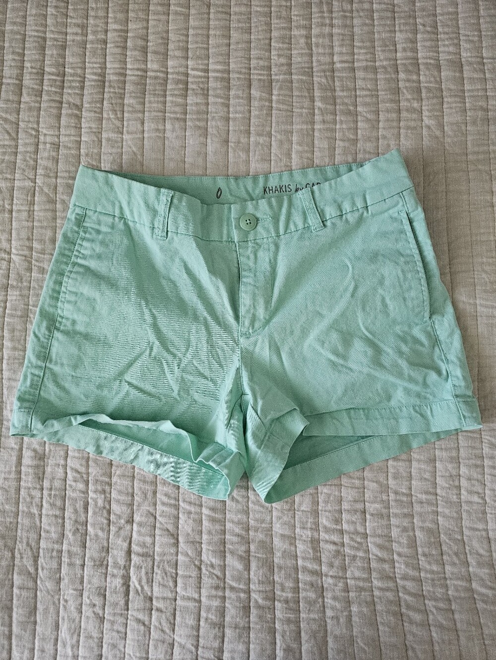 GAP Mint Green Women’s Khaki Chino Shorts Size 0